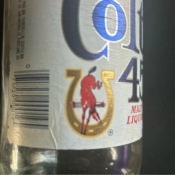 Colt 45 Malt Liquor 40 Ounce Bottle - Vintage